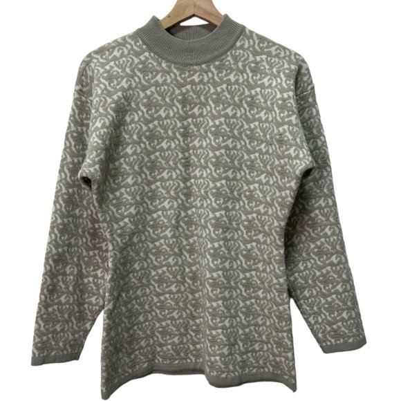 Crocodile Wool Blend Sweater sz M - Picture 1 of 14